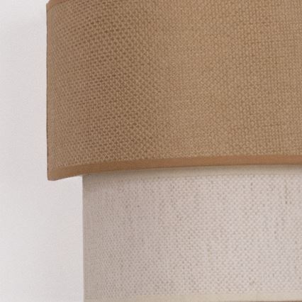 Brilagi - LED sienas gaismeklis BOHO ECO 1xE27/10W/230V bēšs/krēmkrāsains