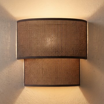 Brilagi - LED sienas gaismeklis BOHO ECO 1xE27/10W/230V brūns