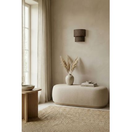 Brilagi - LED sienas gaismeklis BOHO ECO 1xE27/10W/230V brūns