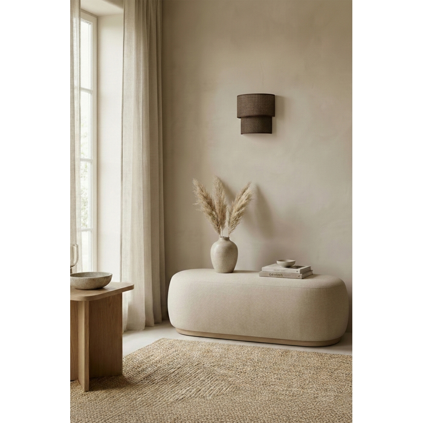 Brilagi - LED sienas gaismeklis BOHO ECO 1xE27/10W/230V brūns
