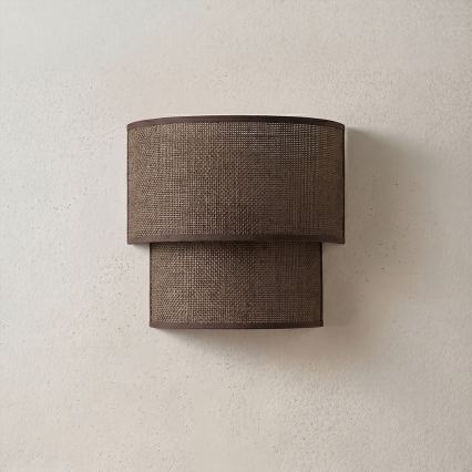 Brilagi - LED sienas gaismeklis BOHO ECO 1xE27/10W/230V brūns