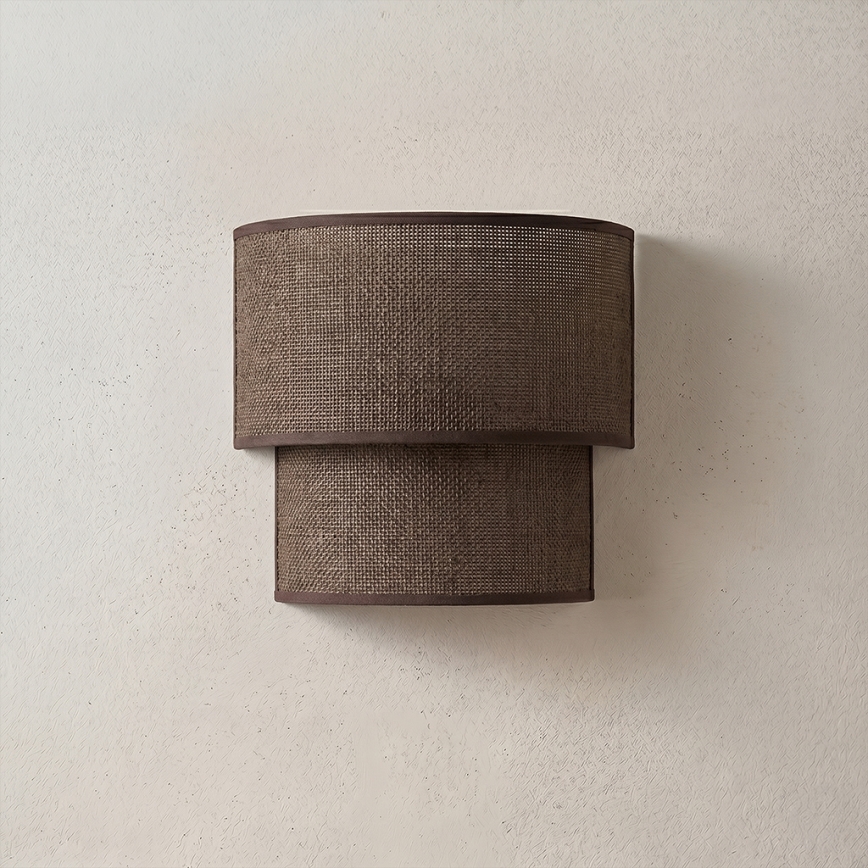 Brilagi - LED sienas gaismeklis BOHO ECO 1xE27/10W/230V brūns