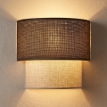 Brilagi - LED sienas gaismeklis BOHO ECO 1xE27/10W/230V brūns/krēmīgs