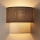 Brilagi - LED sienas gaismeklis BOHO ECO 1xE27/10W/230V brūns/krēmīgs