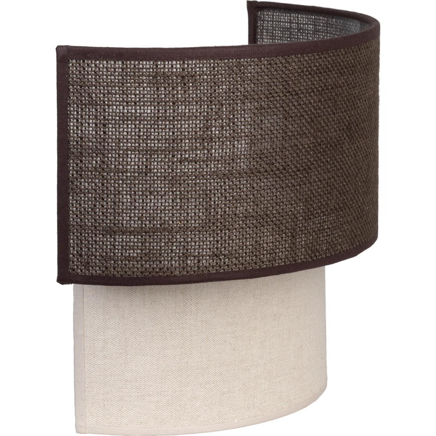 Brilagi - LED sienas gaismeklis BOHO ECO 1xE27/10W/230V brūns/krēmīgs