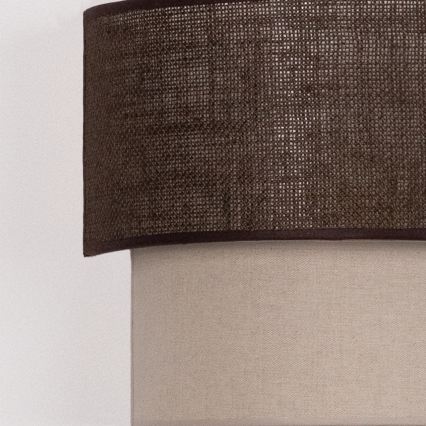 Brilagi - LED sienas gaismeklis BOHO ECO 1xE27/10W/230V brūns/krēmīgs