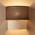 Brilagi - LED sienas gaismeklis BOHO ECO 1xE27/10W/230V brūns/krēmkrāsains