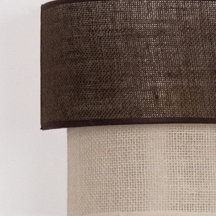 Brilagi - LED sienas gaismeklis BOHO ECO 1xE27/10W/230V brūns/krēmkrāsains
