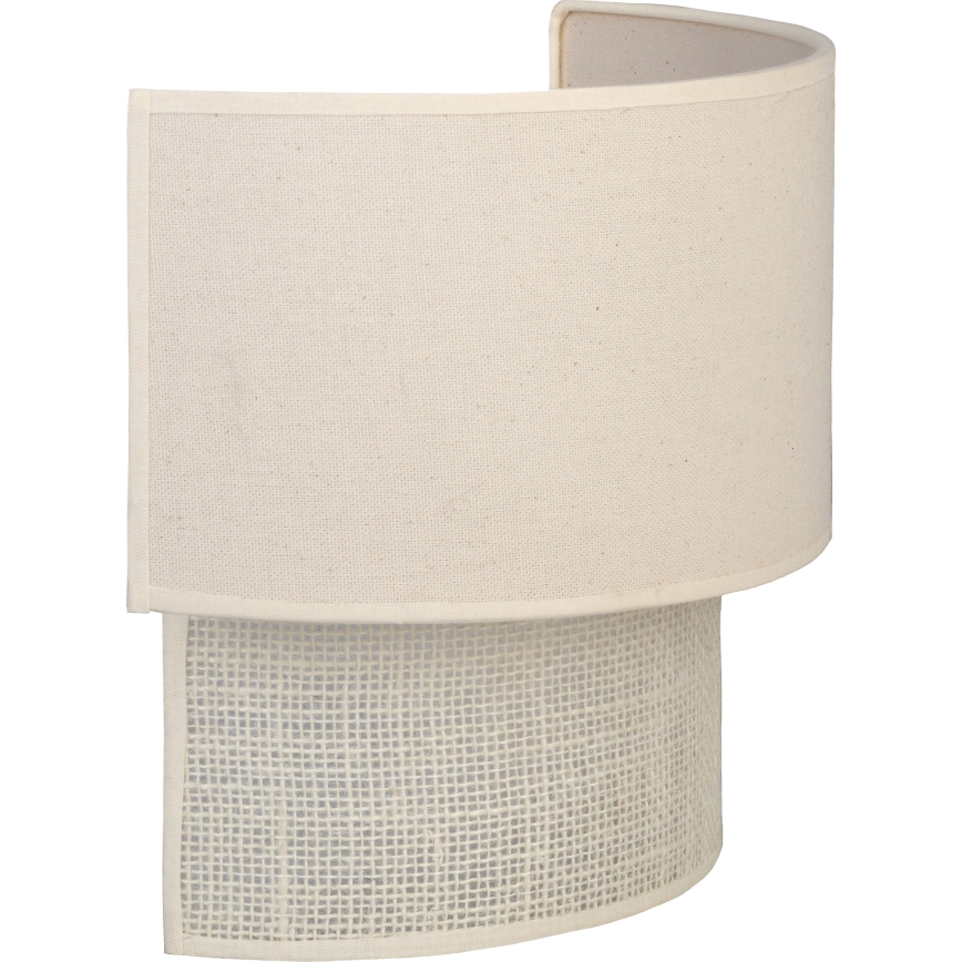 Brilagi - LED sienas gaismeklis BOHO ECO 1xE27/10W/230V krēmkrāsains