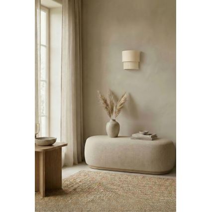 Brilagi - LED sienas gaismeklis BOHO ECO 1xE27/10W/230V krēmkrāsains
