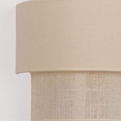 Brilagi - LED sienas gaismeklis BOHO ECO 1xE27/10W/230V krēmkrāsains