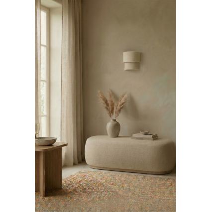 Brilagi - LED sienas gaismeklis BOHO ECO 1xE27/10W/230V krēmkrāsains