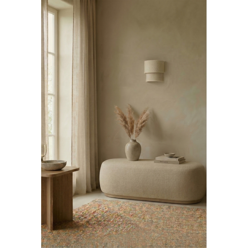 Brilagi - LED sienas gaismeklis BOHO ECO 1xE27/10W/230V krēmkrāsains