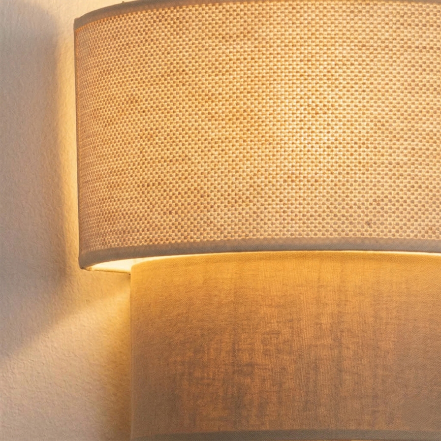 Brilagi - LED sienas gaismeklis BOHO ECO 1xE27/10W/230V krēmkrāsains