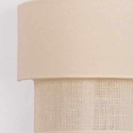 Brilagi - LED sienas gaismeklis BOHO ECO 1xE27/10W/230V krēmkrāsains