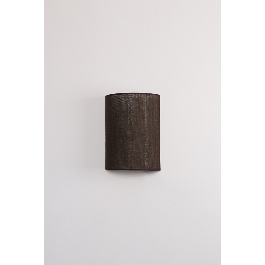 Brilagi - LED sienas gaismeklis BOHO STYLE 1xE27/15W/230V, brūns