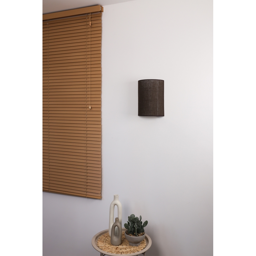 Brilagi - LED sienas gaismeklis BOHO STYLE 1xE27/15W/230V, brūns