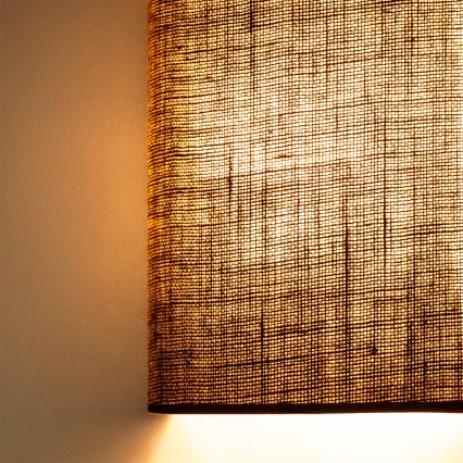 Brilagi - LED sienas gaismeklis BOHO STYLE 1xE27/15W/230V, brūns