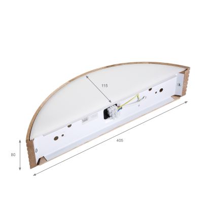 Brilagi - LED sienas gaismeklis CARVALHO MODERN 1xE27/60W/230V ozols