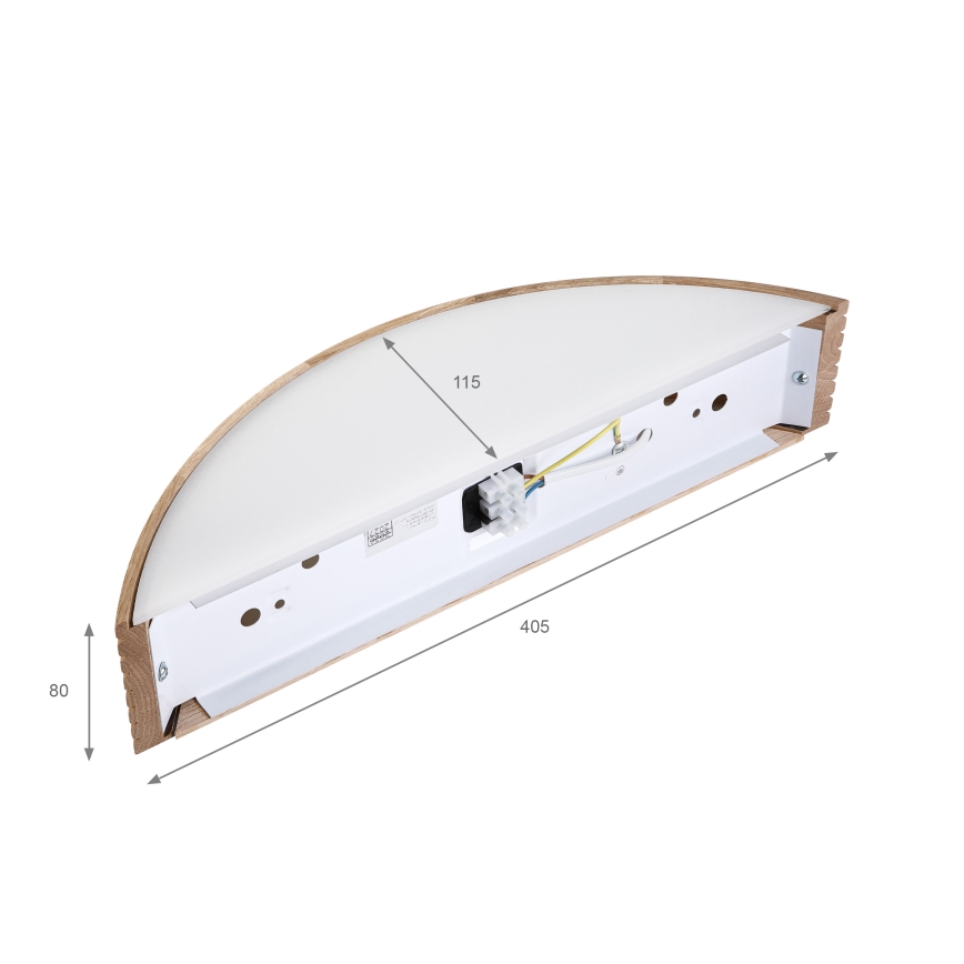 Brilagi - LED sienas gaismeklis CARVALHO MODERN 1xE27/60W/230V ozols