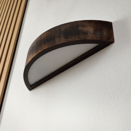 Brilagi - LED sienas gaismeklis CARVALHO SMOKEY 1xE27/60W/230V ozols