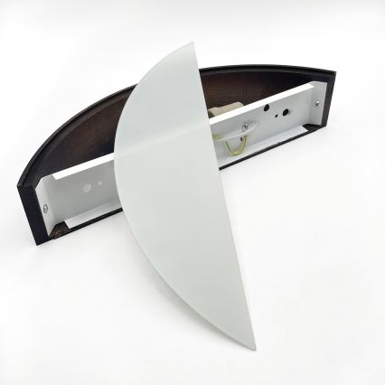 Brilagi - LED sienas gaismeklis CARVALHO SMOKEY 1xE27/60W/230V ozols