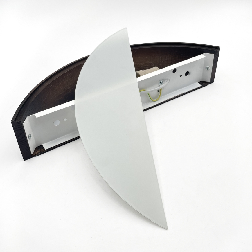 Brilagi - LED sienas gaismeklis CARVALHO SMOKEY 1xE27/60W/230V ozols