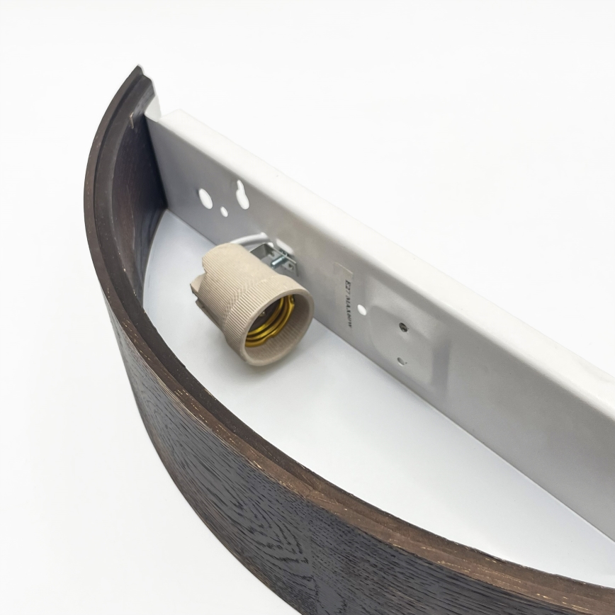 Brilagi - LED sienas gaismeklis CARVALHO SMOKEY 1xE27/60W/230V ozols