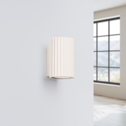 Brilagi - LED sienas gaismeklis CRESTO 1xGU10/10W/230V 10 cm krēmkrāsains