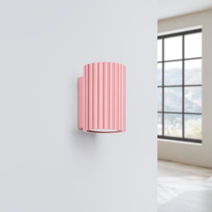 Brilagi - LED sienas gaismeklis CRESTO 1xGU10/10W/230V 10 cm rozā