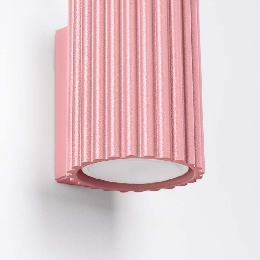 Brilagi - LED sienas gaismeklis CRESTO 1xGU10/10W/230V 10 cm rozā