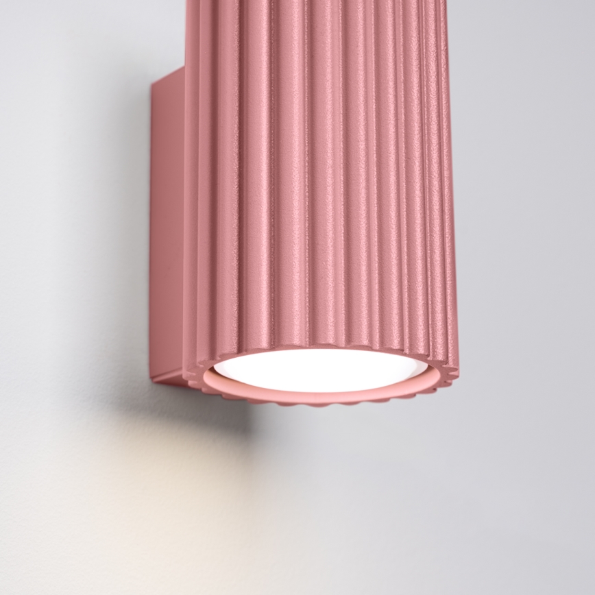 Brilagi - LED sienas gaismeklis CRESTO 1xGU10/10W/230V 10 cm rozā