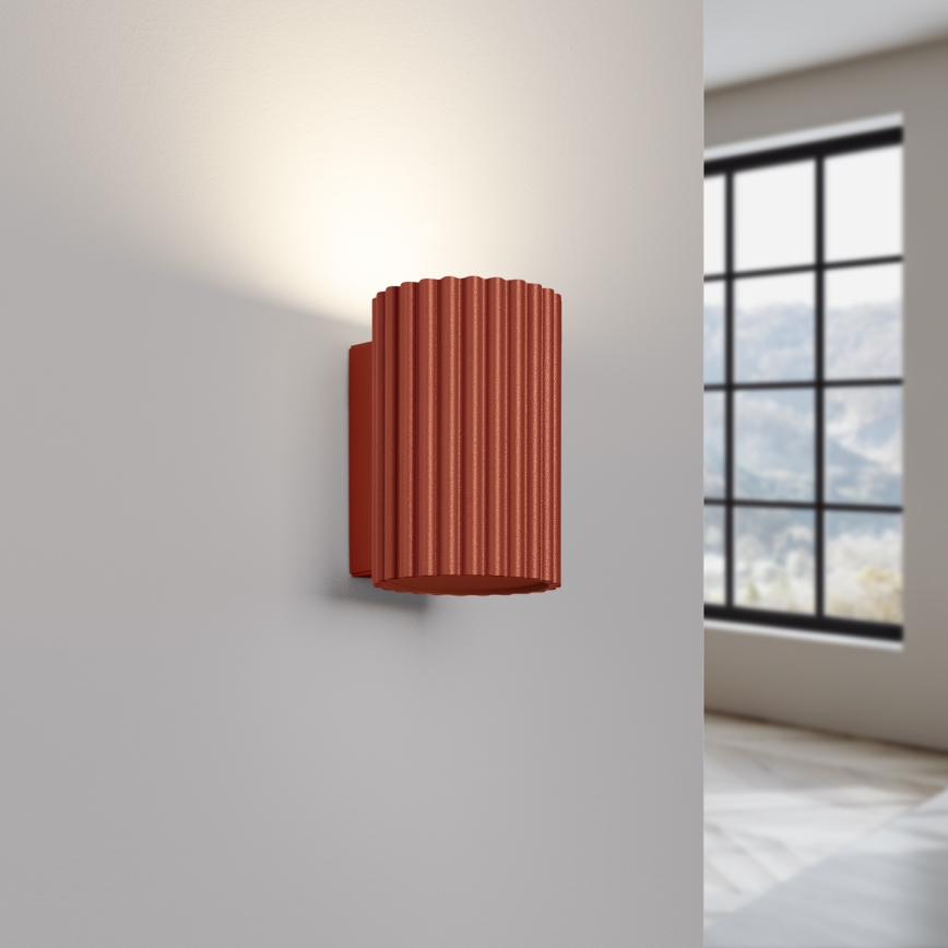 Brilagi - LED sienas gaismeklis CRESTO 1xGU10/10W/230V 10 cm sarkans