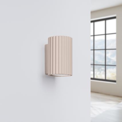 Brilagi - LED sienas gaismeklis CRESTO 1xGU10/10W/230V 10 cm taupe