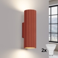 BRILAGI - LED sienas gaismeklis CRESTO 2xGU10/10W/230V 20 cm oranžs