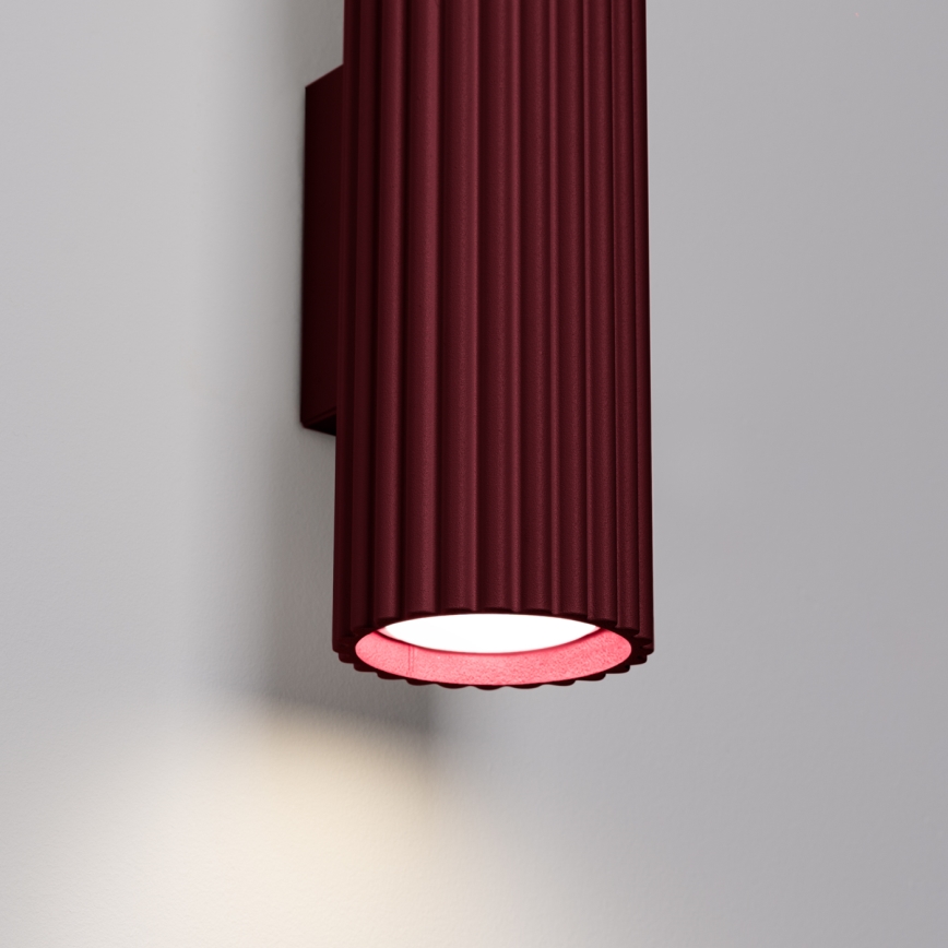 Brilagi - LED sienas gaismeklis CRESTO 2xGU10/10W/230V 30 cm bordo