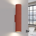 BRILAGI - LED sienas gaismeklis CRESTO 2xGU10/10W/230V 30 cm oranžs
