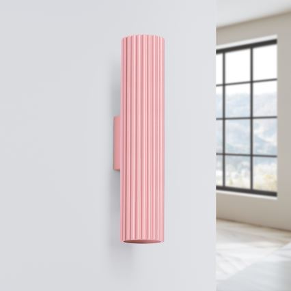 Brilagi - LED sienas gaismeklis CRESTO 2xGU10/10W/230V 30 cm rozā