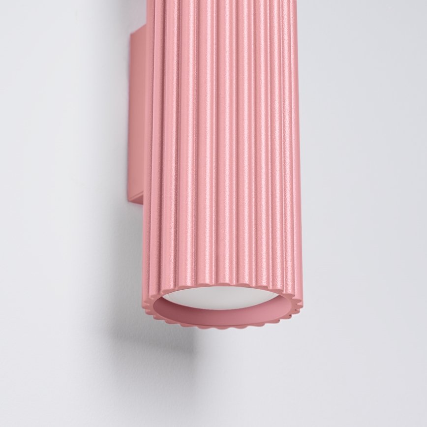 Brilagi - LED sienas gaismeklis CRESTO 2xGU10/10W/230V 30 cm rozā