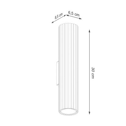 Brilagi - LED sienas gaismeklis CRESTO 2xGU10/10W/230V 30 cm rozā