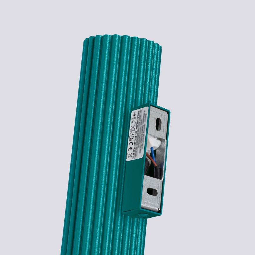 Brilagi - LED sienas gaismeklis CRESTO 2xGU10/10W/230V 30 cm tirkīzs