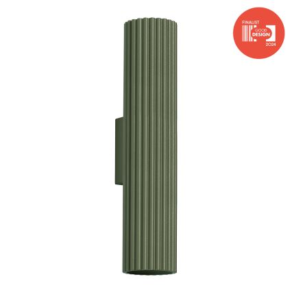 Brilagi - LED sienas gaismeklis CRESTO 2xGU10/10W/230V 30 cm zaļš