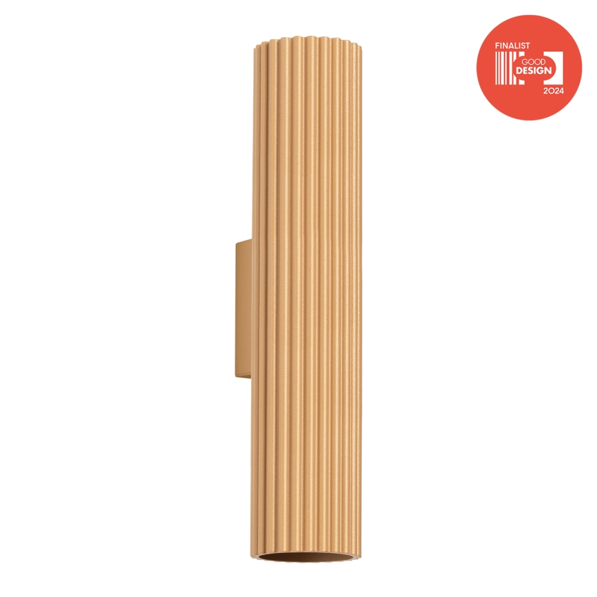 Brilagi - LED sienas gaismeklis CRESTO 2xGU10/10W/230V, 30 cm, zelta krāsā