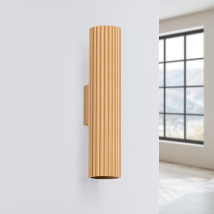 Brilagi - LED sienas gaismeklis CRESTO 2xGU10/10W/230V, 30 cm, zelta krāsā