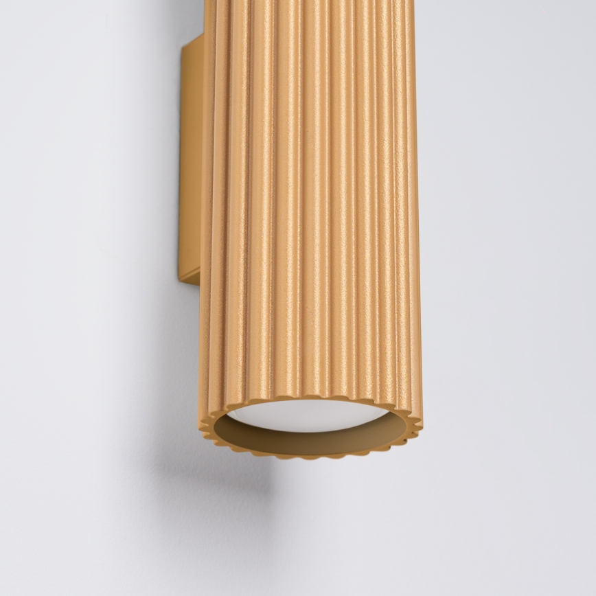 Brilagi - LED sienas gaismeklis CRESTO 2xGU10/10W/230V, 30 cm, zelta krāsā