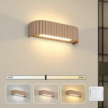 BRILAGI - LED sienas gaismeklis FALCON MODERN LED/10W/230V 30 cm 3000/4500/6000K bēšs