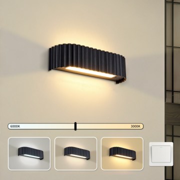 BRILAGI - LED Sienas gaismeklis FALCON MODERN LED/10W/230V 30 cm 3000/4500/6000K melns