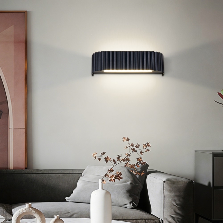 BRILAGI - LED Sienas gaismeklis FALCON MODERN LED/10W/230V 30 cm 3000/4500/6000K melns
