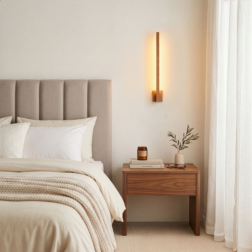 BRILAGI - LED sienas gaismeklis GARDALINE LED/90W/230V 100 cm ozols
