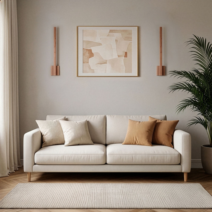BRILAGI - LED sienas gaismeklis GARDALINE LED/90W/230V 100 cm ozols